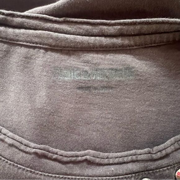 Zadig & Voltaire Rare Grey Colorful Studded Moly Graphic Muscle Tank - Picture 12 of 13